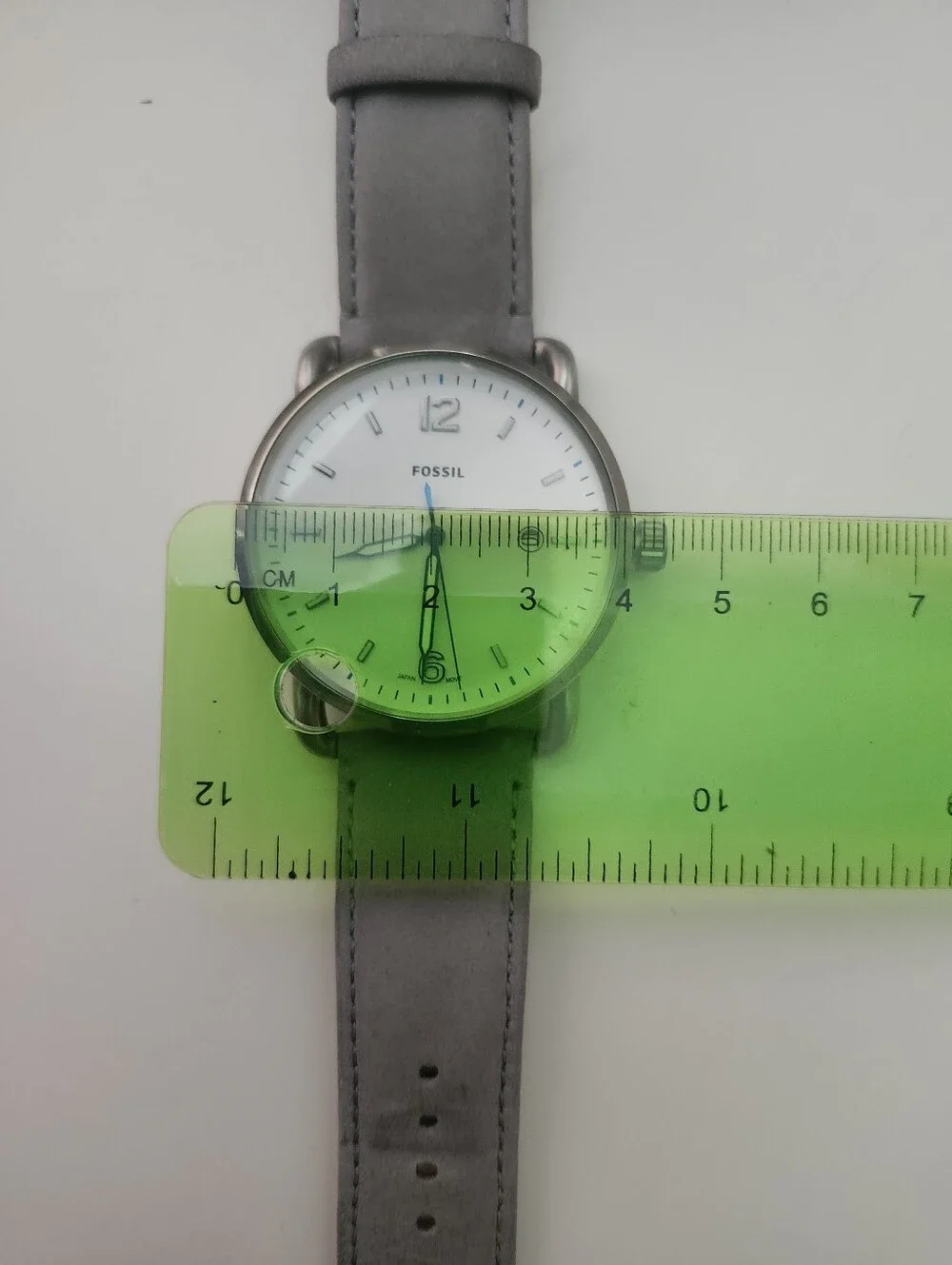 Fossil The Commuter Watch Gray Leather Strap
